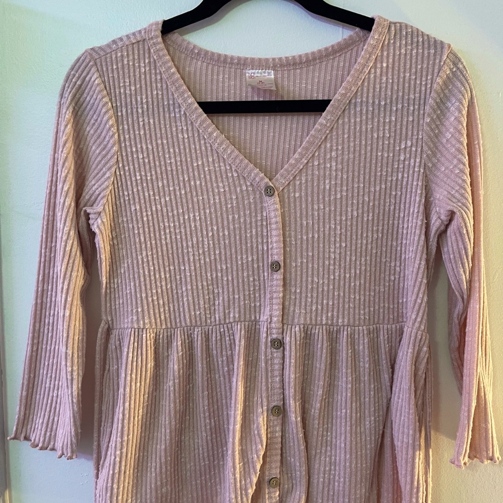 Pink tie top